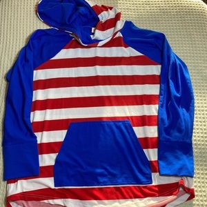 Ladies LuLaRoe hooded shirt. XL but fits like a L. Like new condition